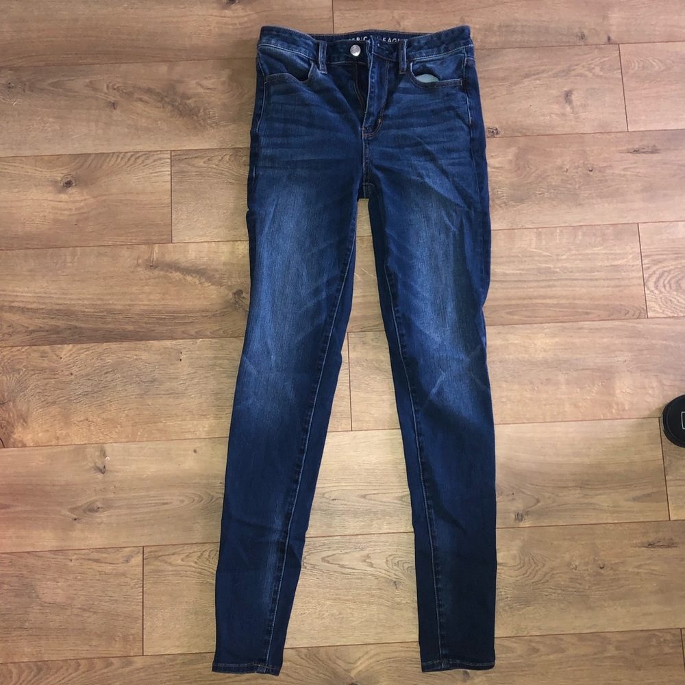 blue jean long skinny jeans